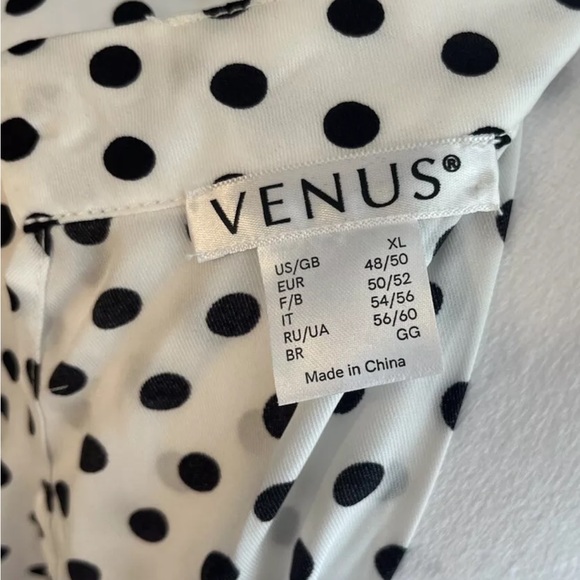 Venus white & black polka dot dress - Picture 7 of 10